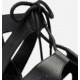Sorel Cameron Flatform Lace Wedge Sandals Leather - Womens, Black/Gum 2, 9.5 US, 1981631-010-9.5