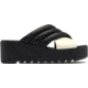Sorel Cameron Flatform Puff Mule Sandals - Women's, Black/Sea Salt, 7.5 US, 2030451-010-7.5