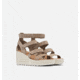 Sorel Cameron Wedge Multistrap Sandals - Womens, Omega Taupe/Sea Salt, 9 US, 1999201-264-9