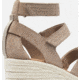 Sorel Cameron Wedge Multistrap Sandals - Womens, Omega Taupe/Sea Salt, 9 US, 1999201-264-9