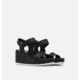 Sorel Cameron Wedge Sandal - Womens, Black, 8 US, 1943671-010-8