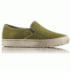 Sorel Campsneak Slip On Suede Casual Boot, Womens, Olive Drab, 7.5 US, 1787721389-7.5