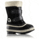 Sorel Childrens 1964 Pac Strap Boot, Black, 12, 1638011010-12