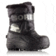 Sorel Childrens Snow Commander Winter Boot, Black, Charcoal, 12.5, 1638111010-12.5