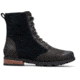 Sorel Emelie Short Lace Boots - Womens, Black, 10, 1869831010-10