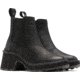 Sorel Hi-Line Heel Chelsea Boot - Womens, Black, Sea Salt, 9.5, 2009131-010-9.5