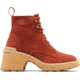 Sorel Hi-Line Heel Lace Boot - Womens, Warp Red, Tawny Buff, 9, 2009141-849-9