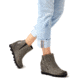 Sorel Joan Of Arctic Wedge II Zip Bootie - Womens, Quarry, 10 US, 1870231052-10