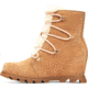 Sorel Joan Of Arctic Wedge III Lace Cozy Bootie - Womens, Tawny Buff, Gum 2, 9.5, 1951151-253-9.5