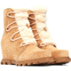 Sorel Joan Of Arctic Wedge III Lace Cozy Bootie - Womens, Tawny Buff, Gum 2, 9.5, 1951151-253-9.5
