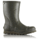Sorel Joan Rain Short Rubber Boot, Womens, Nori/Zest, 7.5 US, 1717601383-7.5