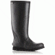 Sorel Joan Rain Tall Rubber Boot, Womens, Black/Sea Salt, 9.5 US, 1757551010-9.5