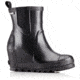 Sorel Joan Rain Wedge Chelsea Boot - Womens, Black, Sea Salt, 11, 1749241010-11