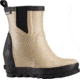 Sorel Joan Rain Wedge Chelsea Felt Rubber Boot - Women's-Beach/Sea Salt-Medium-9.5