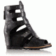 Sorel Joanie Gladiator Sandal - Women's-Black-Medium-8.5