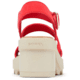 Sorel Joanie Heel Ankle Strap Sandals - Womens, Red Glo/Honey White, 9, 2069761-617-9