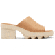 Sorel Joanie Heel Slide Sandals - Womens, Honest Beige/Bleached Ceramic, 11, 2069771-246-11
