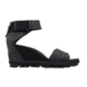 Sorel Joanie Ii Ankle Strap Casual Sandals - Womens, Black, 9-5, 1841101010-9-5