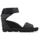 Sorel Joanie Ii Ankle Strap Casual Sandals - Womens, Black, 9.5, 1841101010-9.5