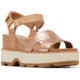 Sorel Joanie IV Ankle Strap Wedge Sandals - Womens, Honest Beige/Gum 17, 8.5, 2069781-246-8.5