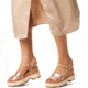 Sorel Joanie IV Ankle Strap Wedge Sandals - Womens, Honest Beige/Gum 17, 8.5, 2069781-246-8.5