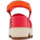 Sorel Joanie IV Ankle Strap Wedge Sandals - Womens, Red Glo/Honey White, 8, 2069781-617-8
