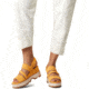 Sorel Joanie IV Slingback Wedge Sandals - Womens, Yellow Ray/Honey White, 7, 2069801-765-7