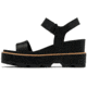 Sorel Joanie IV Y Strap Wedge Sandals - Womens, Black/Sea Salt, 5, 2076831-010-5