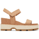 Sorel Joanie IV Y Strap Wedge Sandals - Womens, Honest Beige/Bleached Ceramic, 6, 2076831-243-6
