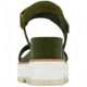 Sorel Joanie IV Y Strap Wedge Sandals - Womens, Utility Green/Honey White, 6.5, 2076831-355-6.5