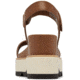 Sorel Joanie IV Y Strap Wedge Sandals - Womens, Velvet Tan/Blackened Brown, 5, 2076831-242-5