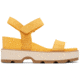 Sorel Joanie IV Y Strap Wedge Sandals - Womens, Yellow Ray/Honey White, 10, 2076831-765-10