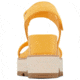 Sorel Joanie IV Y Strap Wedge Sandals - Womens, Yellow Ray/Honey White, 10, 2076831-765-10