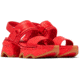 Sorel Kinetic Impact Slingback Heel Sandal - Womens, Red Glo/Gum 16, 7.5, 2030481-617-7.5