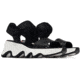 Sorel Kinetic Impact Y-Strap High Sandal - Womens, Black/Sea Salt, 9.5, 2030461-010-9.5