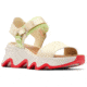 Sorel Kinetic Impact Y-Strap High Sandal - Womens, Honey White/Luminous Lime, 9, 2030461-292-9