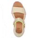 Sorel Kinetic Impact Y-Strap High Sandal - Womens, Honey White/Luminous Lime, 9, 2030461-292-9