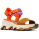 Sorel Kinetic Impact Y-Strap High Sandal - Womens, Optimized Orange/Honey White, 11, 2030461-862-11