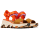 Sorel Kinetic Impact Y-Strap High Sandal - Womens, Optimized Orange/Honey White, 11, 2030461-862-11