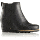 Sorel Lea Wedge Casual Boot - Women's-Black-Medium-6.5