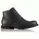 Sorel Madson Chukka Waterproof Leather Casual Boot, Mens, Black/Black, 7 US, 1767211011-7