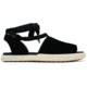 Sorel Ona Streetworks Drille Flat Sandal - Womens, Black/Chalk, 11, 2069891-010-11