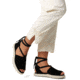 Sorel Ona Streetworks Drille Flat Sandal - Womens, Black/Chalk, 11, 2069891-010-11
