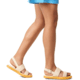 Sorel Ona Streetworks Go-To Flat Sandal - Womens, Honey White/Yellow Ray, 9.5, 2070231-292-9.5