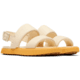 Sorel Ona Streetworks Go-To Flat Sandal - Womens, Honey White/Yellow Ray, 9.5, 2070231-292-9.5