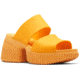 Sorel Ona Streetworks Slide Heel - Womens, Yellow Ray/Sea Salt, 7, 2069881-765-7