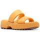 Sorel Ona Streetworks Slide Mid Sandal - Womens, Yellow Ray/Sea Salt, 5, 2069911-765-5