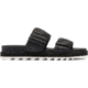 Sorel Roaming Two Strap Slide Sandals - Womens, Black/Chalk, 9.5 US, 1988461-010-9.5