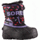 Sorel Snow Commander Print Winter Boot - Girl's Youth-Black/Paisley-6 Toddler