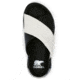 Sorel VIIbe Crisscross Slide - Womens, Black/Sea Salt, 10, 2076811-010-10